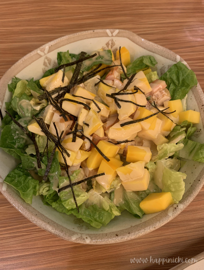 kani mango salad, salad, vegetable salad