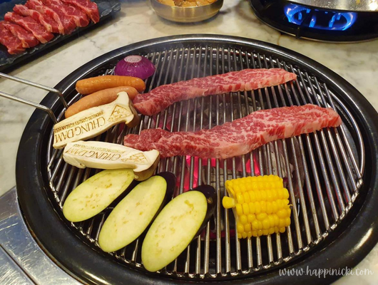 Korean bbq grill, quality beef, chung dam restaurant