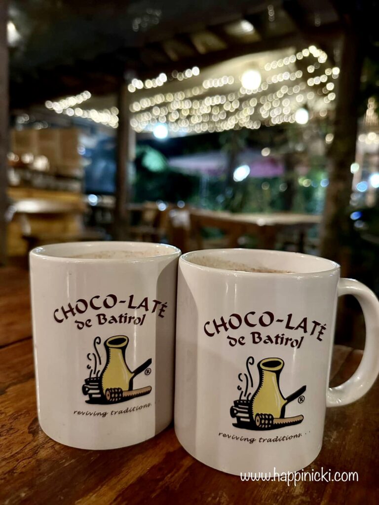 traditional blend hot choco-late drink, chocolate drink, hot choco, hot choco baguio, baguio