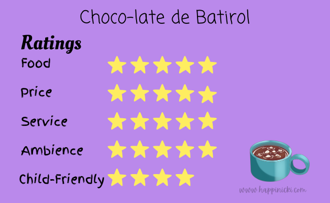 chocolate de batirol review, restaurant review, chocolate de batirol baguio, baguio