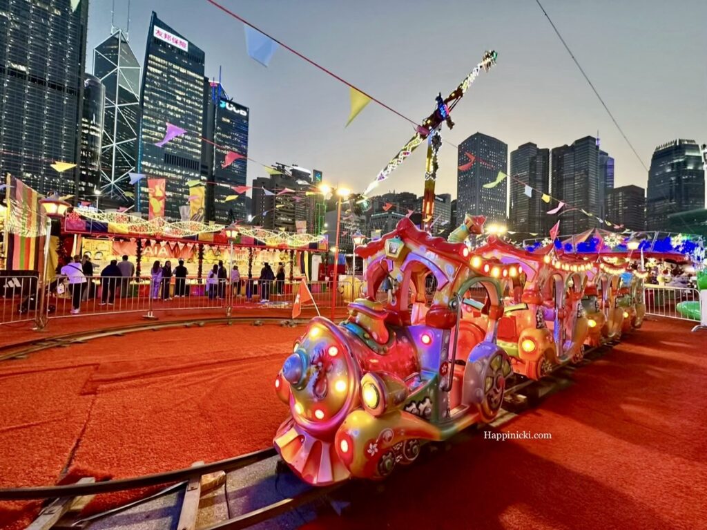 aia carnival, train ride